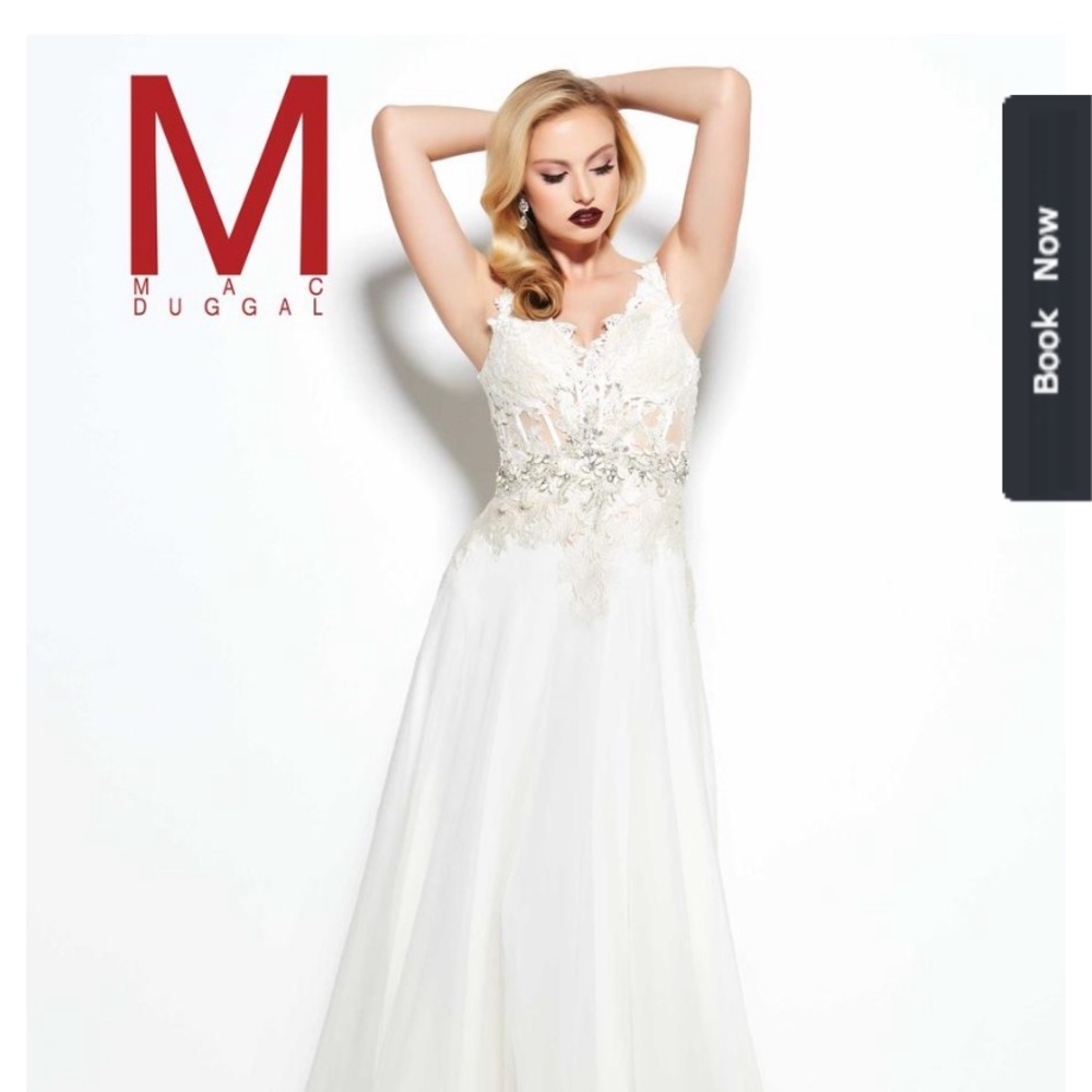 Brand New Ivory Macduggal Wedding Dress (size 4)